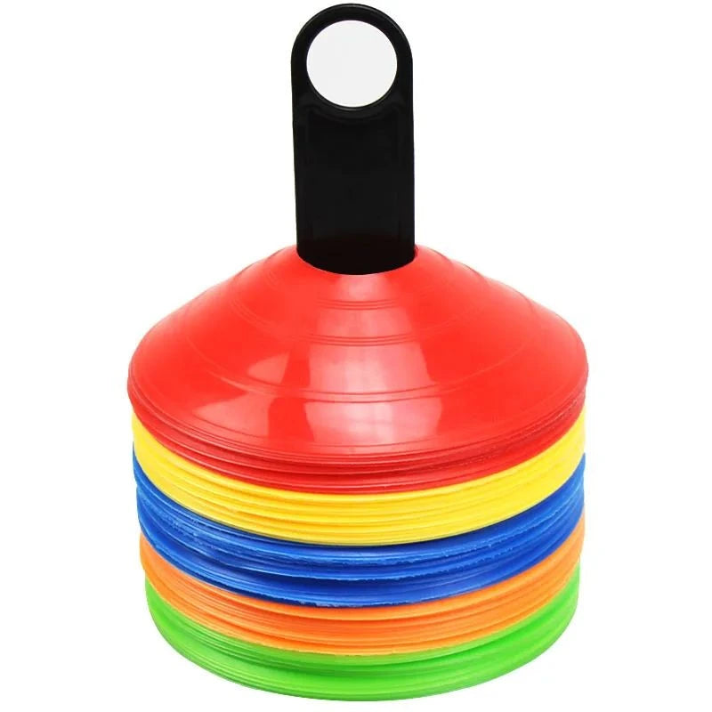 Soccer Disc Cones Set, Pro Agility Discs for Football Training, Durable Space Markers for Speed & Coordination Drills