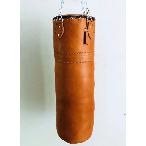 Vintage training leather punching bag with retro style boxing gloves Best Birthday Gift Christmas Gift gift for him