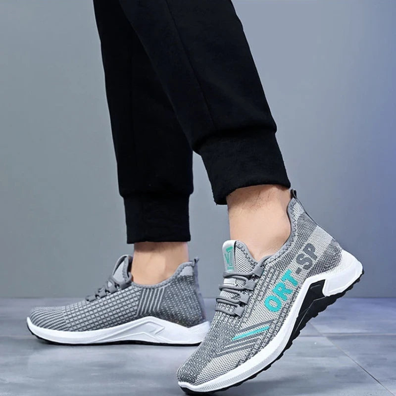 Mens Stylish Casual Shoes, Breathable Running Sneakers, Outdoor Walking Training & Fashionable Sports Tennis Shoes