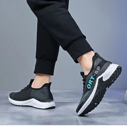 Mens Stylish Casual Shoes, Breathable Running Sneakers, Outdoor Walking Training & Fashionable Sports Tennis Shoes