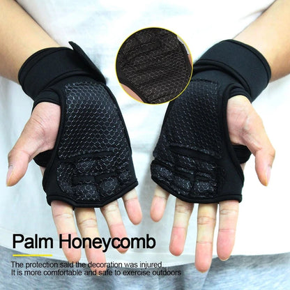 Unisex Training Sport Gloves, Fitness, Bodybuilding, Weightlifting, Gym Workout Gloves, Hand Wrist Palm Protection