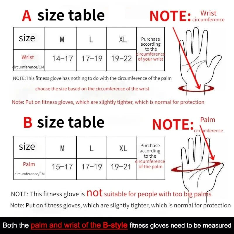 Unisex Training Sport Gloves, Fitness, Bodybuilding, Weightlifting, Gym Workout Gloves, Hand Wrist Palm Protection