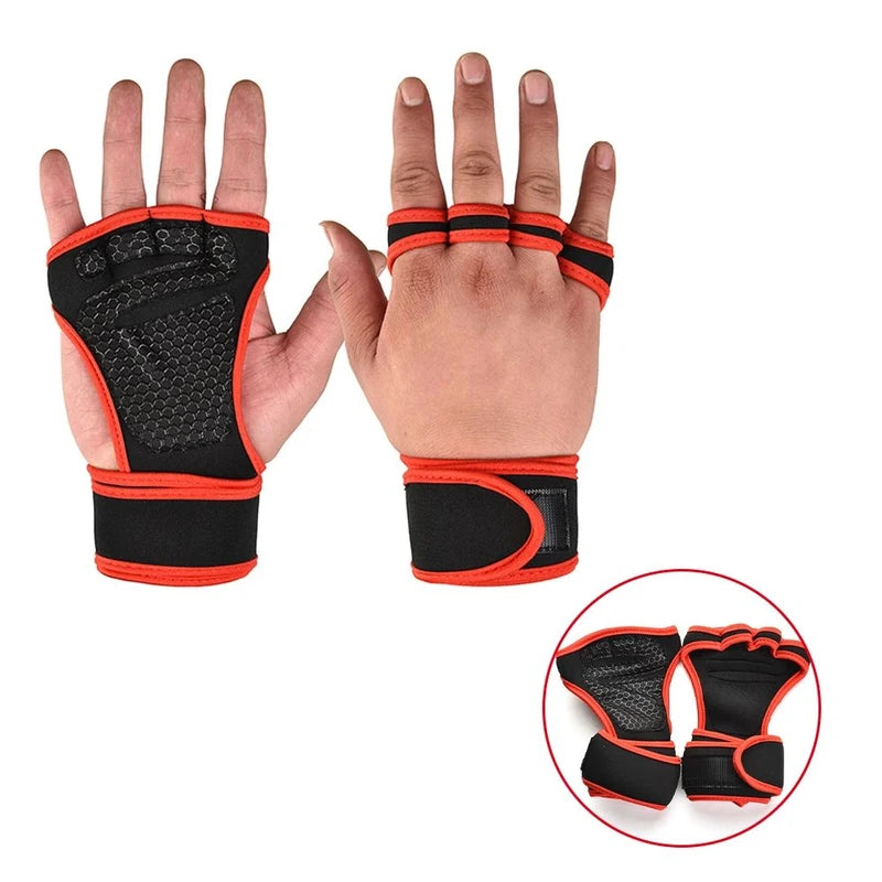 Unisex Training Sport Gloves, Fitness, Bodybuilding, Weightlifting, Gym Workout Gloves, Hand Wrist Palm Protection