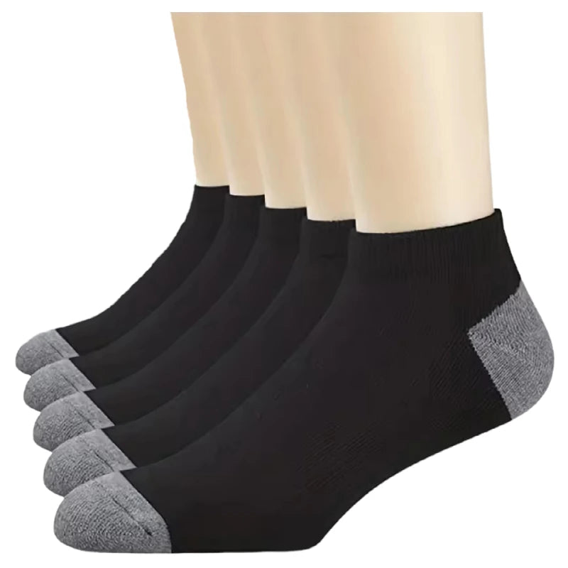 Men Breathable Cotton & Bamboo Fiber Socks, Winter & Autumn Sports Stockings, Sweat Absorption Business Sox