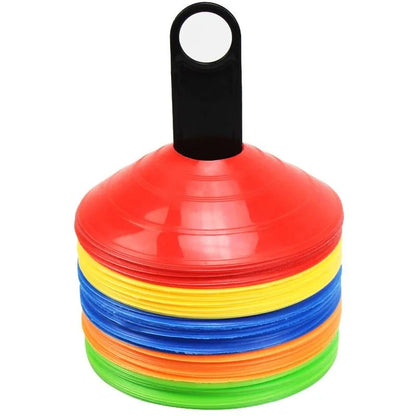 Soccer Disc Cones Set, Pro Agility Discs for Football Training, Durable Space Markers for Speed & Coordination Drills